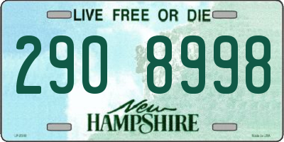 NH license plate 2908998