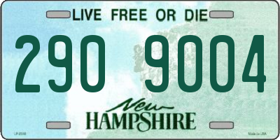 NH license plate 2909004