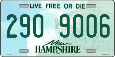 NH license plate 2909006
