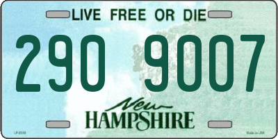 NH license plate 2909007