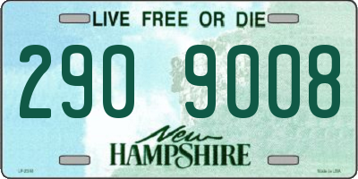 NH license plate 2909008