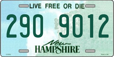 NH license plate 2909012