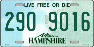 NH license plate 2909016