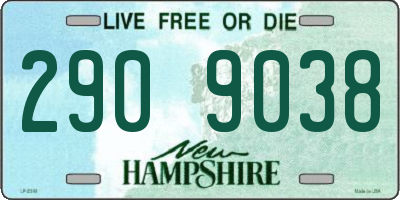 NH license plate 2909038