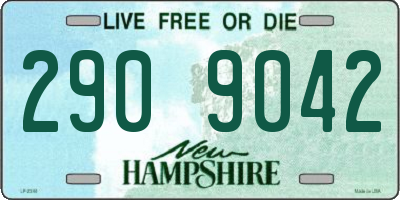 NH license plate 2909042