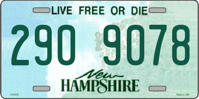 NH license plate 2909078