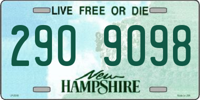 NH license plate 2909098