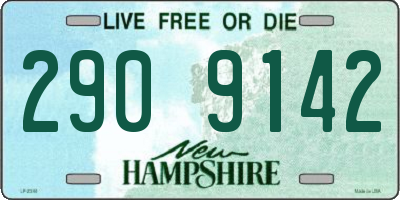 NH license plate 2909142