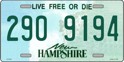 NH license plate 2909194