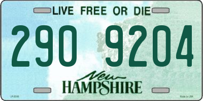 NH license plate 2909204