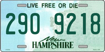 NH license plate 2909218