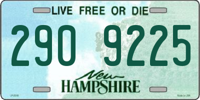 NH license plate 2909225