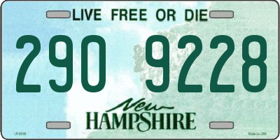 NH license plate 2909228