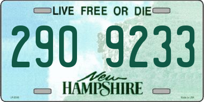 NH license plate 2909233