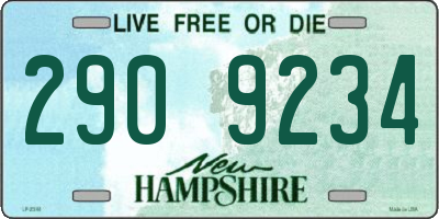 NH license plate 2909234