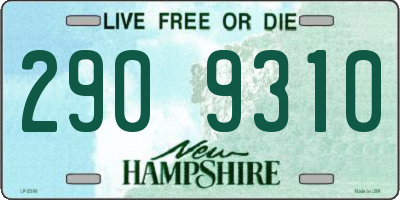 NH license plate 2909310
