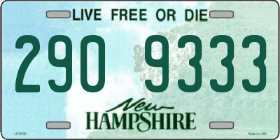 NH license plate 2909333