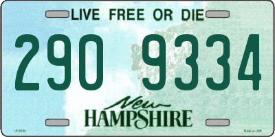NH license plate 2909334