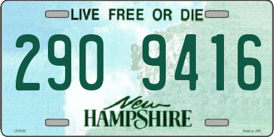 NH license plate 2909416