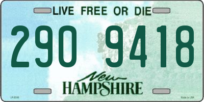 NH license plate 2909418