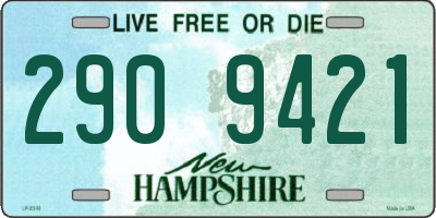 NH license plate 2909421