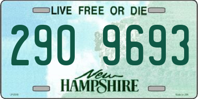 NH license plate 2909693