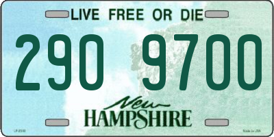 NH license plate 2909700