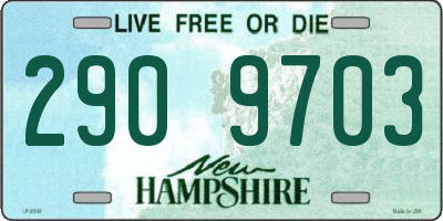 NH license plate 2909703