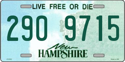 NH license plate 2909715