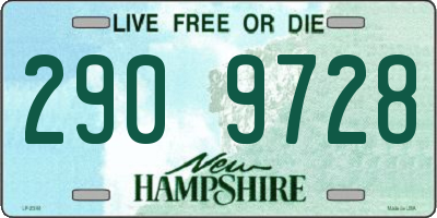 NH license plate 2909728