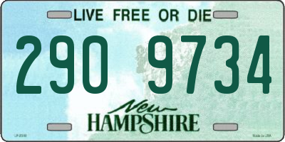 NH license plate 2909734
