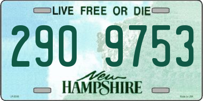 NH license plate 2909753