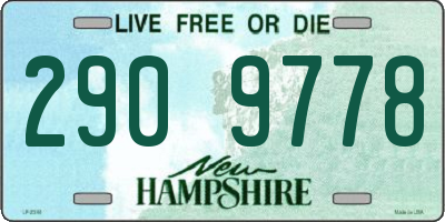NH license plate 2909778