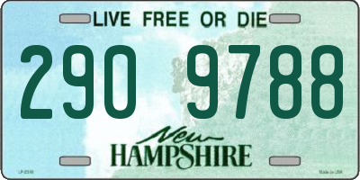 NH license plate 2909788