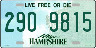 NH license plate 2909815