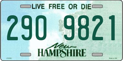 NH license plate 2909821