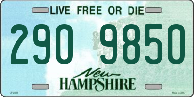 NH license plate 2909850