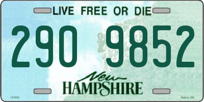 NH license plate 2909852