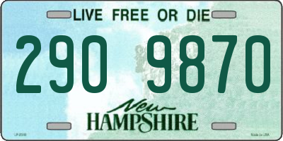 NH license plate 2909870