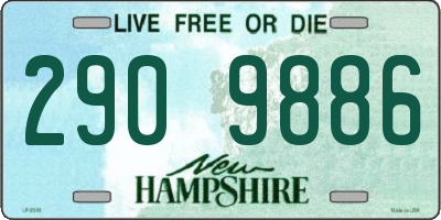 NH license plate 2909886