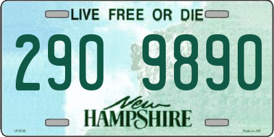 NH license plate 2909890
