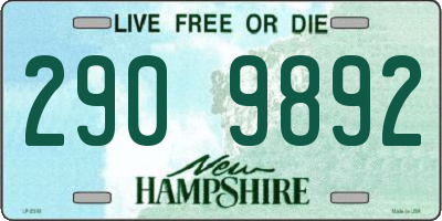 NH license plate 2909892