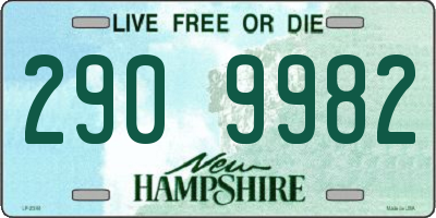 NH license plate 2909982