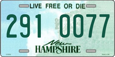 NH license plate 2910077