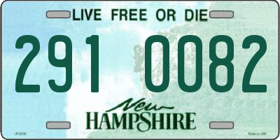 NH license plate 2910082