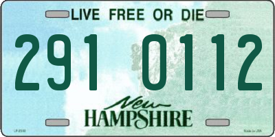 NH license plate 2910112