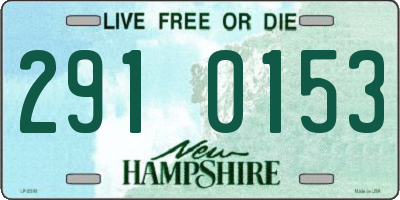 NH license plate 2910153