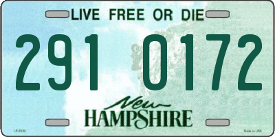 NH license plate 2910172