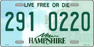 NH license plate 2910220