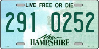 NH license plate 2910252